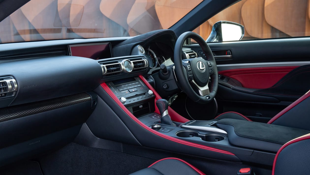 Lexus RC F review interior and tech 2024 evo